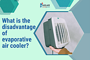 What is the disadvantage of evaporative air cooler?