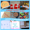 Lots of Spelling Fun Ideas to Stop Summer Brain Drain Has Been Released on Kids Activities Blog