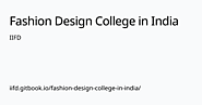 IIFD | Fashion Design College in India