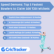 Top 5 Fastest Bowlers to Claim 100 T20I Wickets