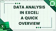 Data Analysis In Excel: A Quick Overview
