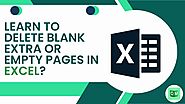 Learn To Delete Blank Extra Or Empty Pages In Excel?