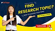 How to find a Research Topic?