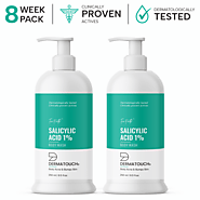 Buy 1% salicylic acid body wash | 8 Week Pack - Dermatouch