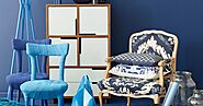 Use royal blue colour schemes to create an attractive house