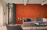 Make your home feel warm with orange bright colour