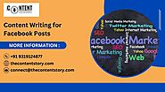 content writing for facebook posts
