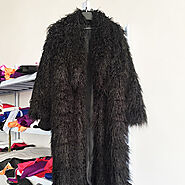 Women's Fashion Winter Leather Fur Coat