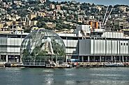 La Biosfera di Genova, un microclima complesso ed emozionante in mezzo all'acqua.