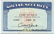 Novelty Social Security Card - Buy Fake Scial Security Cards