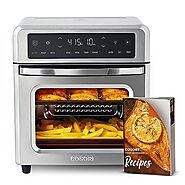 COSORI Air Fryer Toaster Oven, 13 Qt Airfryer Fits 8" Pizza, 11-in-1 Functions with Rotisserie, Dehydrate, Dual Heati...