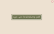 sy0-401 braindump pdf