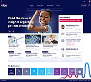 The media hub intranet homepage