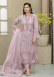 Organza Unstitched Dress Collection for Women Online in Pakistan | Emarladwear – Emarlad Wear