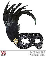 Black Feather Eyemask