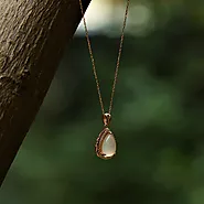 Buy Moon Stone Drop Pendant Online - Now Up to 23% OFF!