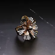 Buy Exquisite Italian Flower Ring Online | Raisaa Jewels