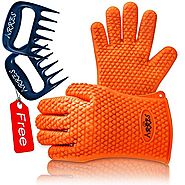 Barbecue Gloves & Pulled Pork Claws Set ♦ Silicone Heat Resistant Grilling Accessories & Home Kitchen Tools For Your ...