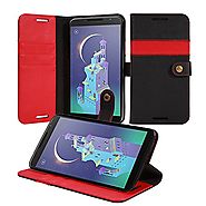 Nexus 6 Case, ACEABOVE Nexus 6 Wallet Case - Premium Soft PU Leather Wallet Cover Book Case with STAND Flip Cover and...