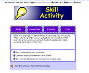 Main Idea (Key Ideas and Details) Online Game: Grades 2-5