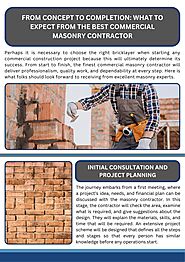 From Concept to Completion: What to Expect from the Best Commercial Masonry Contractor