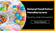 Natural Food Colour Manufacturers: Quality And Innovation