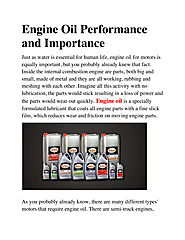 Engine Oil Performance and Importance.docx