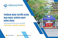 Thông báo tuyển sinh trình độ đại học hệ chính quy năm2024