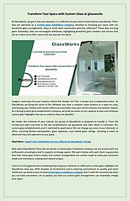 Transform Your Space with Custom Glass at glassworks