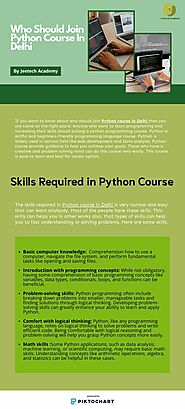 Who Should Join Best Python Course In Delhi By Jeetech Academy