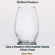 Get a Modern Minimalist Mario Glass Vase | ShiftedModern