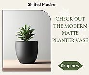 Check Out the Modern Matte Planter Vase at ShiftedModern.