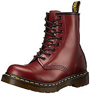Dr. Martens Women's 1460 Originals Eight-Eye Lace-Up Boot,Cherry Red Rouge Smooth