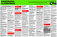 Malayala Manorama newspaper classifieds: opportunities await you!