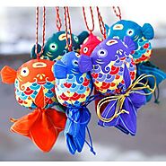 Handcrafted Koi Fish Sachet - Charm, Health and Cultural