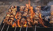 Grilled Pork Skewers at Hua Hin Market