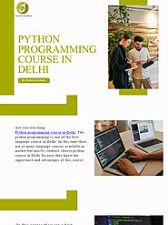 Python Programming Course In Delhi With Fees