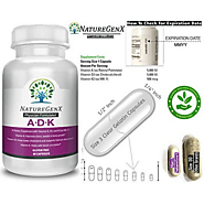 NatureGenX Bone Health 5000 IU ADK Supplement with Vitamin A, Vitamin D3 + Vitamin K2 as MK7, 60 Count by Power by Na...