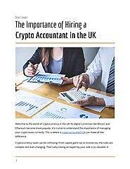 The Importance of Hiring a Crypto Accountant in the UK by Dean Cooper - Issuu