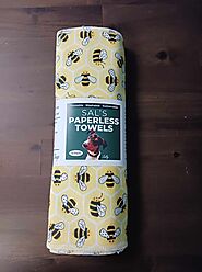 Sal's Paperless Towels - Reusable, Washable, Sustainable 12 Pack Bumble Bees