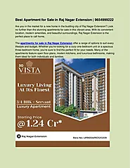 Best Apartments for sale in Raj Nagar extension|9654999222