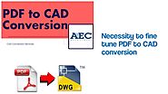 Necessity To Fine-Tune PDF To CAD Conversion