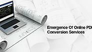 Emergence Of Online PDF To CAD Conversion Services