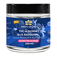 Buy THC-A Gummies blue raspberry online - Nirvana Organics