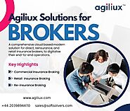 Agiliux - A Comprehensive Cloud Based Insurance Broking Software Solutions in UK