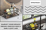 Simplify Your Sponge Drying Process with a Sink Caddy and dishcloth holder