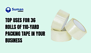 Top Uses for 36 Rolls of 110-Yard Packing Tape in Your Business – Suman Pack