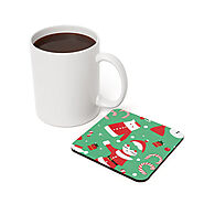 Christmas Cork Back Coaster – Festival Gift Shop