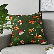 Christmas Broadcloth Pillow, Green – Festival Gift Shop