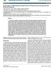 Biofield Impact on Biochemical Characteristics of P. Aeruginosa